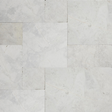 Komplet kamienny marmur Majestic White bębnowany 0,742 m2