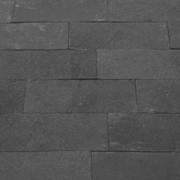 Płytka kamienna wapień Chalk Black Brick naturalny 30x10x1,3 cm
