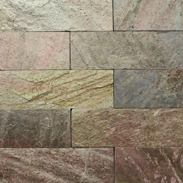 Płytka kamienna łupek Brown Brick naturalny 30x10x0,8-1,3 cm