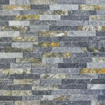 Panel kamienny marmur Stackstone Brązowo-grafitowy naturalny 36x10x0,8-1,3 cm