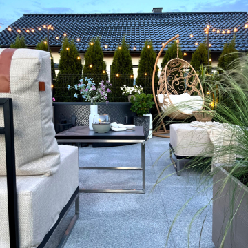 Płytka kamienna granit Grey płomieniowany 120x60x3 cm