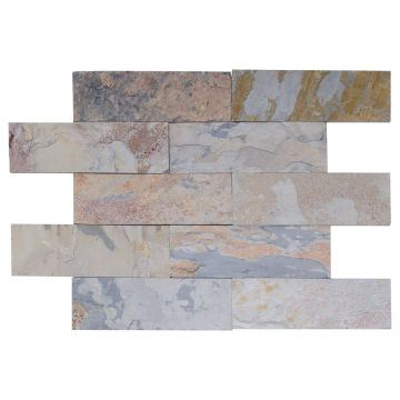 Płytka kamienna łupek Autumn Brick naturalny 30x10x0,8-1,3 cm