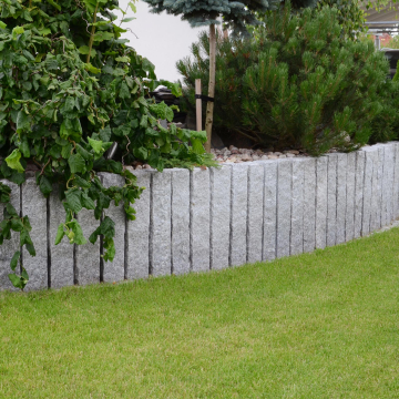 Palisada kamienna granit Grey łupany 120x10x10 cm