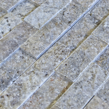 Panel kamienny trawertyn Stackstone Silver łupany 61x15,2x1-1,5 cm