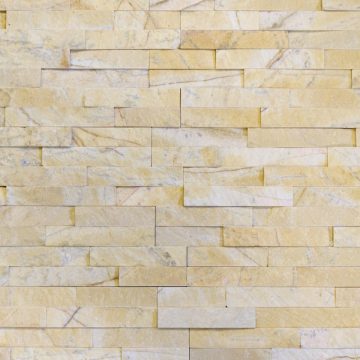 Panel kamienny marmur Stackstone Ż&oacute;łty naturalny 36x10x0,8-1,3 cm