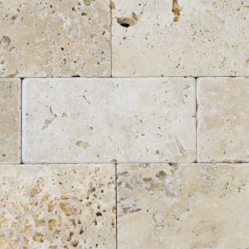 Płytka kamienna trawertyn Classical bębnowany 15x7,5x1 cm